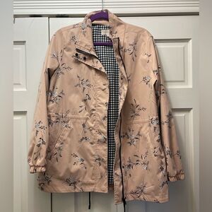 EUC Stitch Fix Skies Are Blue Pink Floral Jacket Coat sz Lg
